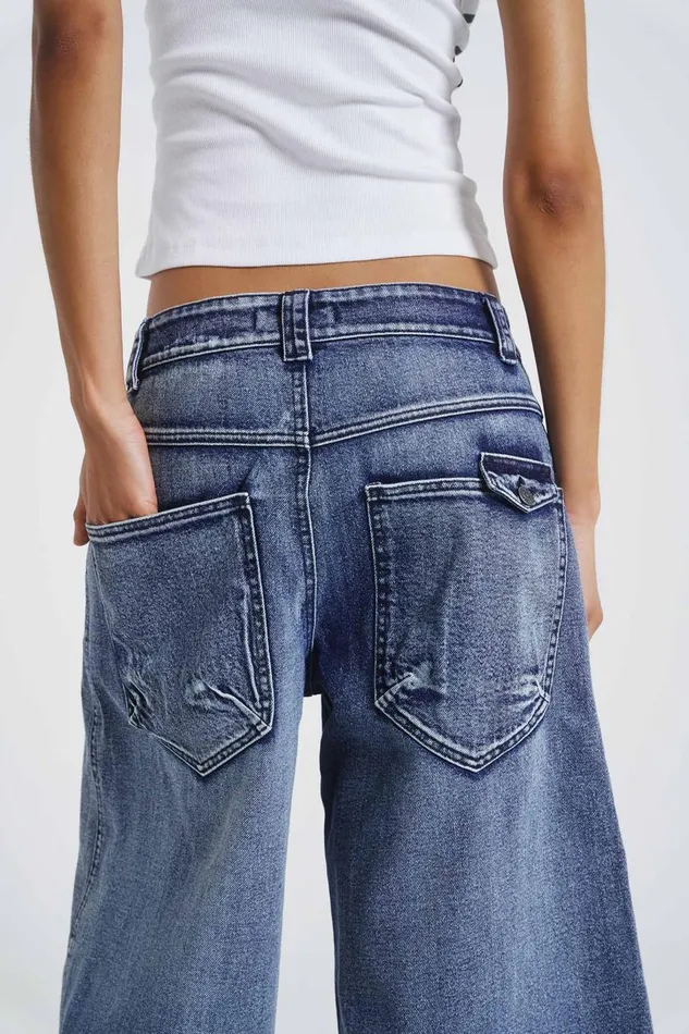 Women Light Blue Colossus Jorts Jaded London Jeans