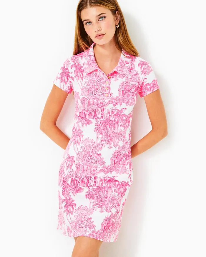 Women Lilly Pulitzer Activewear UPF 50 Luxletic Frida Scallop Polo Dress Spearmint Golf Till You Drop Women Lilly Pulitzer Activewear UPF 50 Luxletic Frida Scallop Polo Dress Spearmint Golf Till You Drop