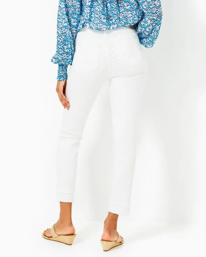 Women Lilly Pulitzer Bottoms 29034 South Ocean High Rise Skinny Jean Resort White Women Lilly Pulitzer Bottoms 29034 South Ocean High Rise Skinny Jean Resort White