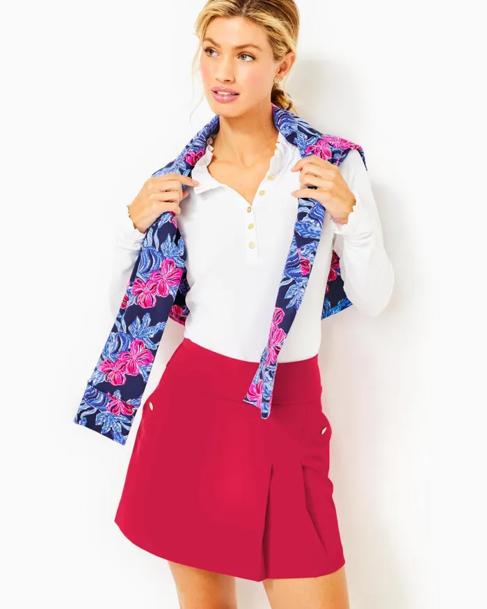 Women Lilly Pulitzer Bottoms UPF 50 Luxletic Antibes Skort Poinsettia Red Women Lilly Pulitzer Bottoms UPF 50 Luxletic Antibes Skort Poinsettia Red