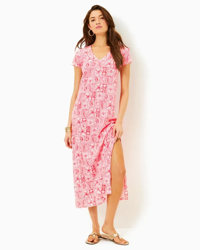 Women Lilly Pulitzer Dresses Carlynn Satin Maxi Bow Dress True Navy Women Lilly Pulitzer Dresses Carlynn Satin Maxi Bow Dress True Navy
