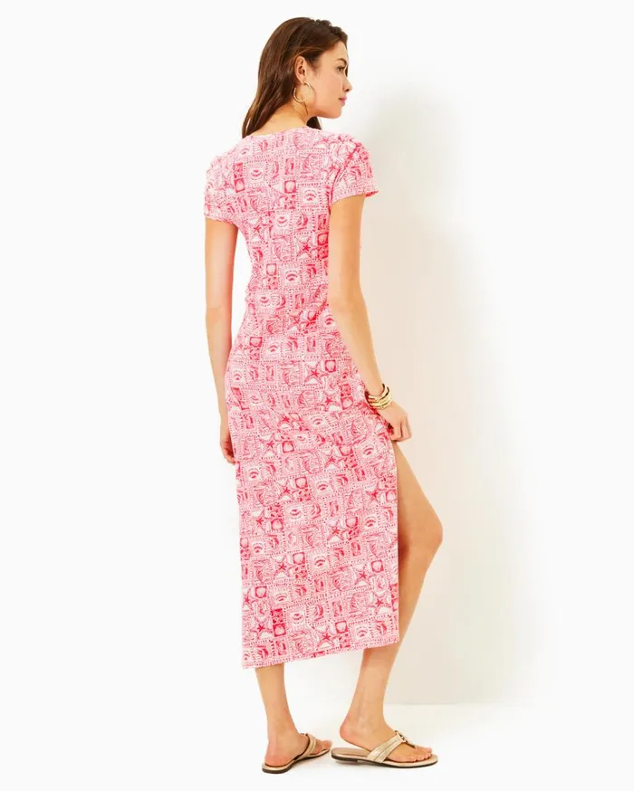 Women Lilly Pulitzer Dresses Carlynn Satin Maxi Bow Dress True Navy Women Lilly Pulitzer Dresses Carlynn Satin Maxi Bow Dress True Navy