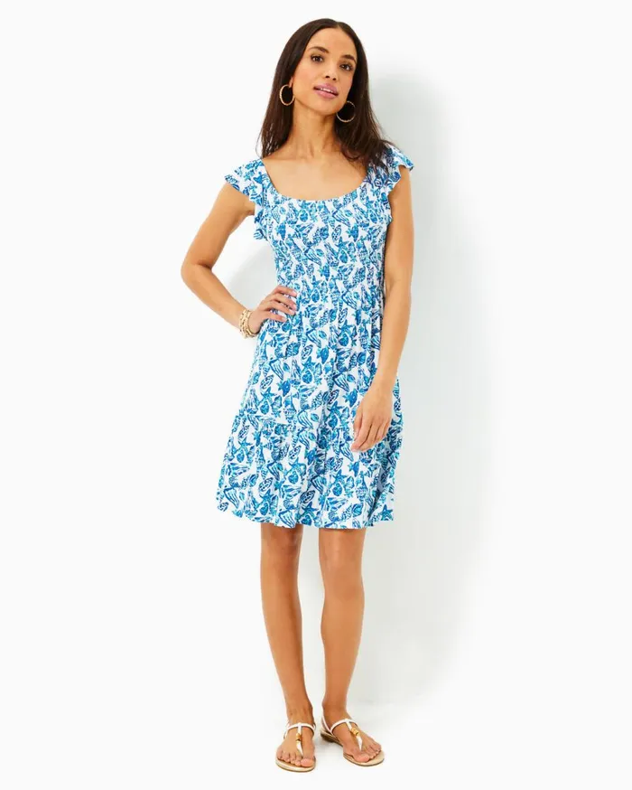 Women Lilly Pulitzer Dresses Siarra Stretch Dress Resort White Caliente Pucker Jacquard Women Lilly Pulitzer Dresses Siarra Stretch Dress Resort White Caliente Pucker Jacquard