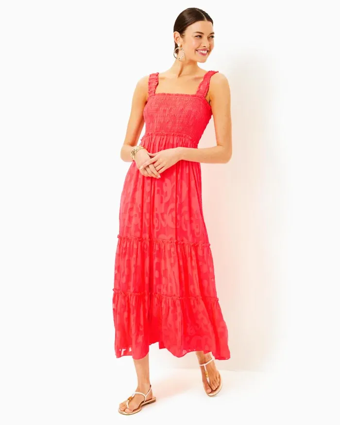 Women Lilly Pulitzer Dresses Siarra Stretch Dress Resort White Caliente Pucker Jacquard Women Lilly Pulitzer Dresses Siarra Stretch Dress Resort White Caliente Pucker Jacquard