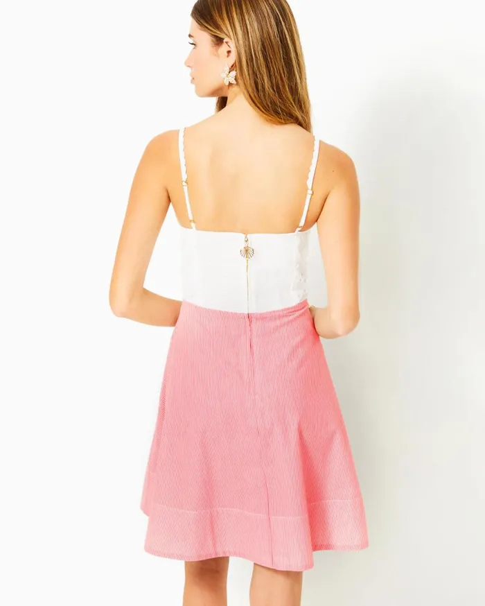 Women Lilly Pulitzer Dresses Siarra Stretch Dress Resort White Caliente Pucker Jacquard Women Lilly Pulitzer Dresses Siarra Stretch Dress Resort White Caliente Pucker Jacquard