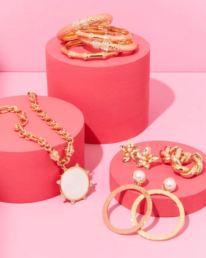 Women Lilly Pulitzer Jewelry Grove Garden Earrings Gold Metallic Women Lilly Pulitzer Jewelry Grove Garden Earrings Gold Metallic