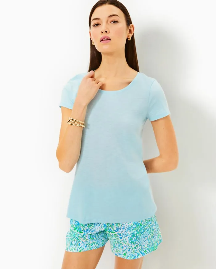Women Lilly Pulitzer Tops Etta Scoop Neck Top Mizner Red Seaside Harbour Women Lilly Pulitzer Tops Etta Scoop Neck Top Mizner Red Seaside Harbour
