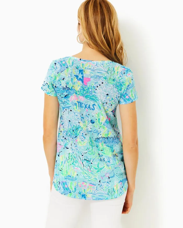 Women Lilly Pulitzer Tops Etta VNeck Top Multi Lilly Loves Marthas Vineyard Women Lilly Pulitzer Tops Etta VNeck Top Multi Lilly Loves Marthas Vineyard