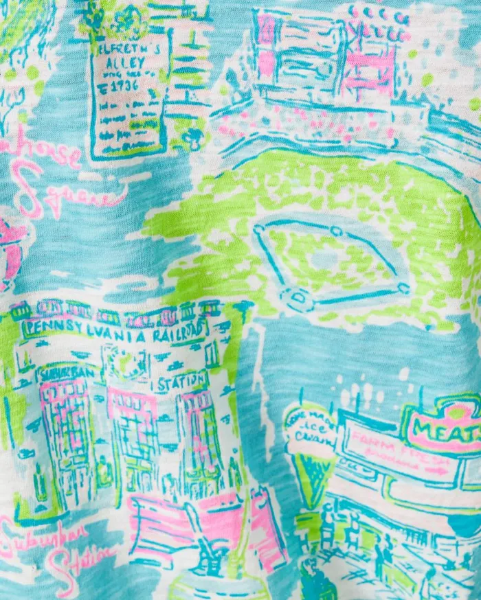 Women Lilly Pulitzer Tops Etta VNeck Top Multi Lilly Loves Marthas Vineyard Women Lilly Pulitzer Tops Etta VNeck Top Multi Lilly Loves Marthas Vineyard