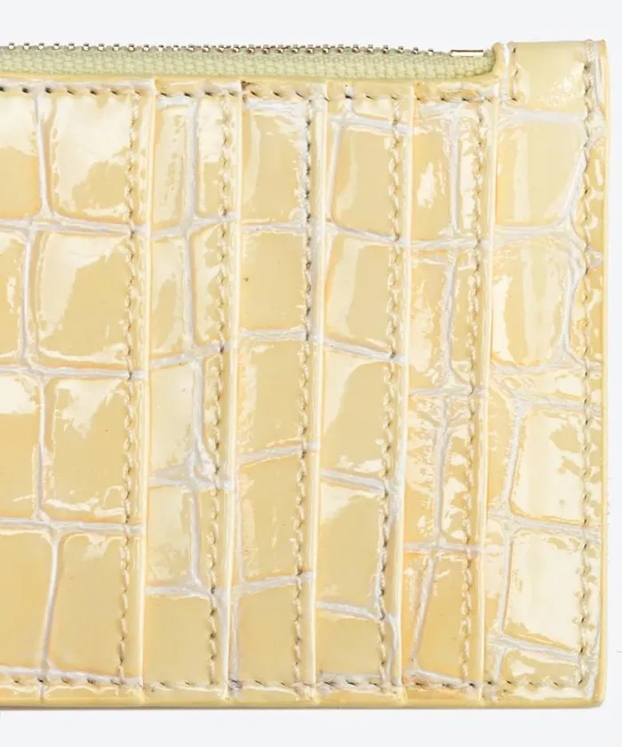 Women Limited Edition Pinko PINKO Galleria Shiny Crocprint Card Holder Haylightgold Women Limited Edition Pinko PINKO Galleria Shiny Crocprint Card Holder Haylightgold