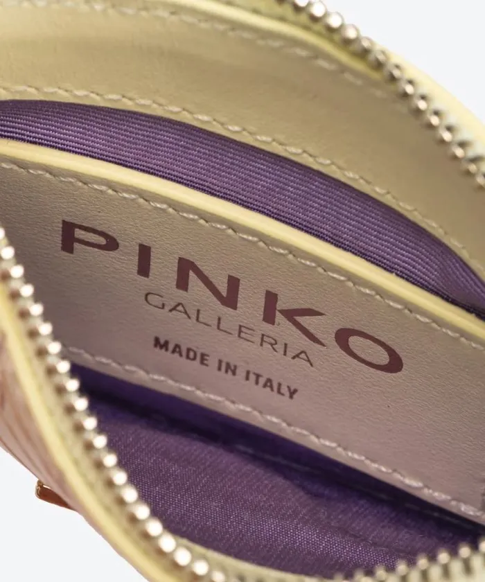 Women Limited Edition Pinko PINKO Galleria Shiny Crocprint Card Holder Haylightgold Women Limited Edition Pinko PINKO Galleria Shiny Crocprint Card Holder Haylightgold