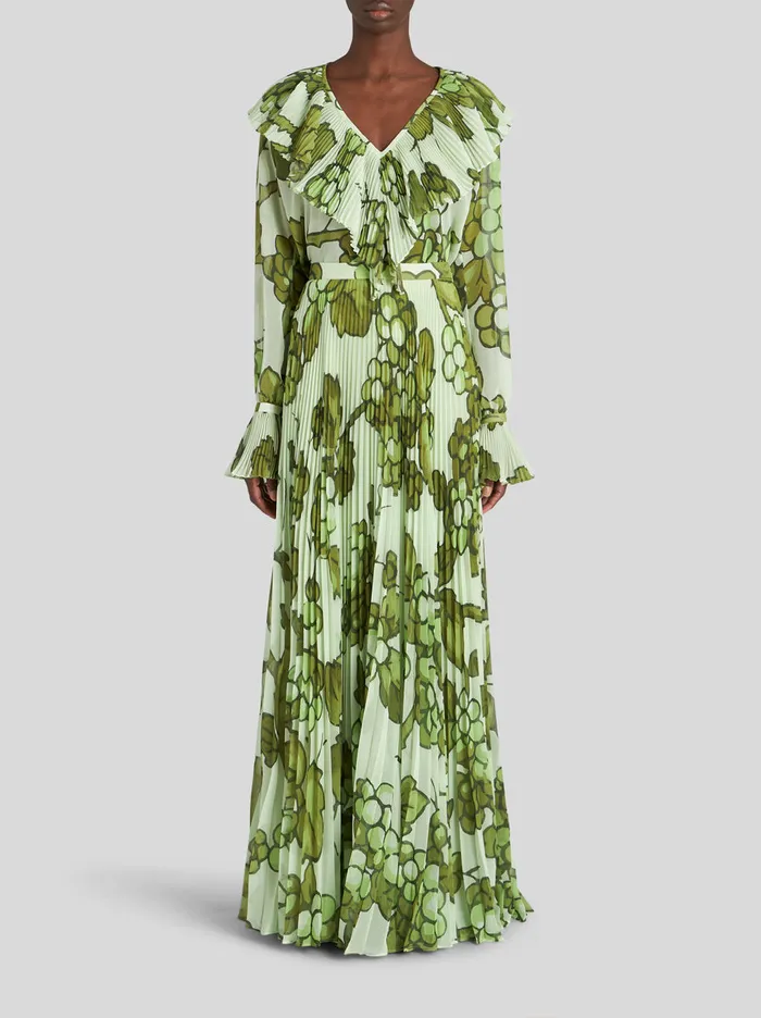 Women Long Pleated Skirt Etro Skirts