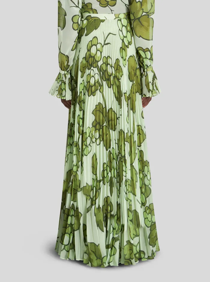 Women Long Pleated Skirt Etro Skirts