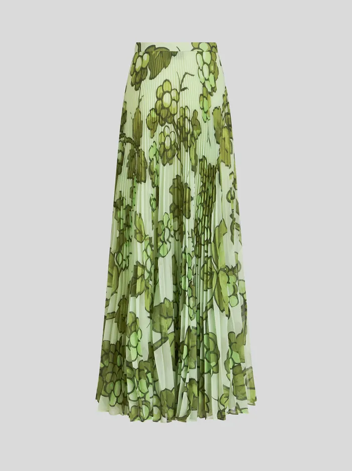 Women Long Pleated Skirt Etro Skirts