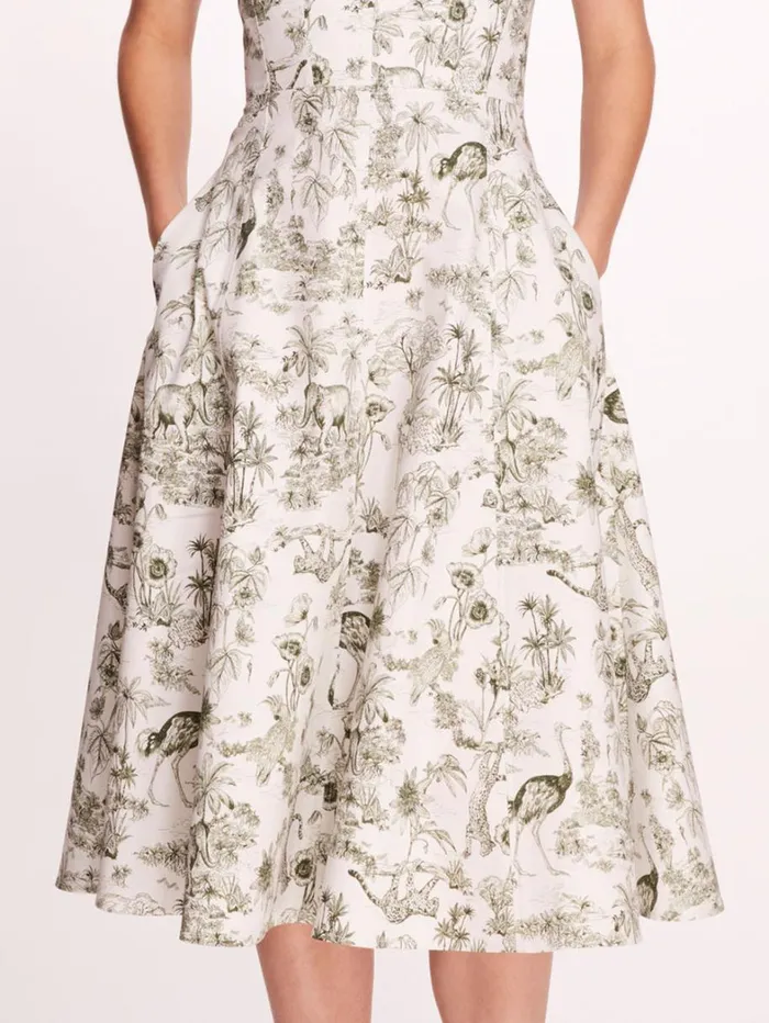 Women Marchesa Dresses Elowen Dress Ivorygreen Women Marchesa Dresses Elowen Dress Ivorygreen