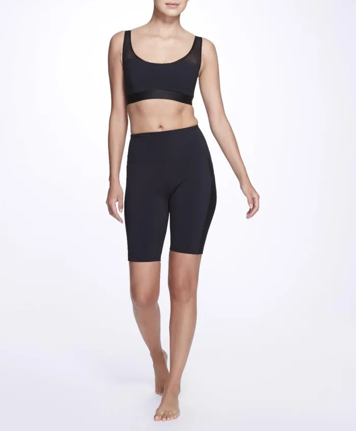 Women Marchesa Marchesa Active Black Low Cut Mesh Sports Bra Black Women Marchesa Marchesa Active Black Low Cut Mesh Sports Bra Black