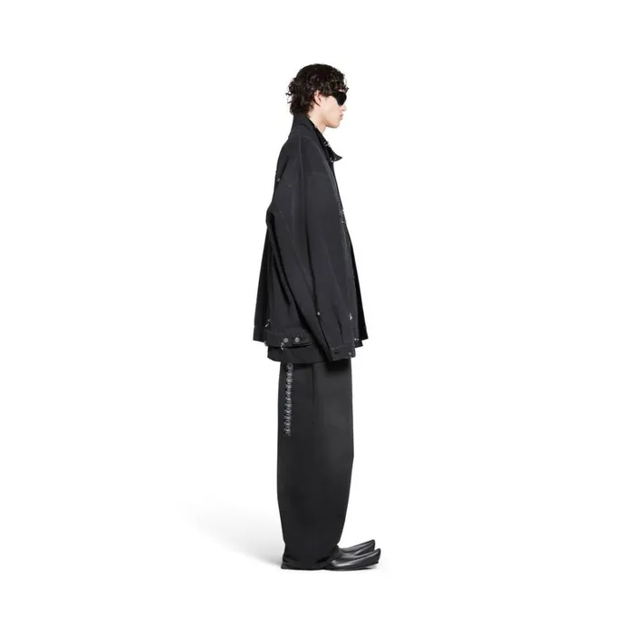 WomenMen Coats and Jackets Balenciaga Pierced Jacket In Black