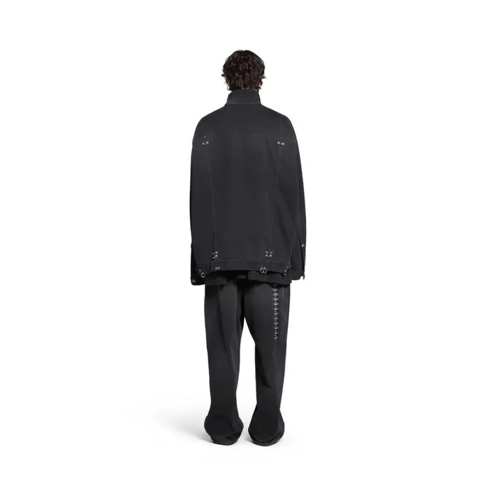 WomenMen Coats and Jackets Balenciaga Pierced Jacket In Black
