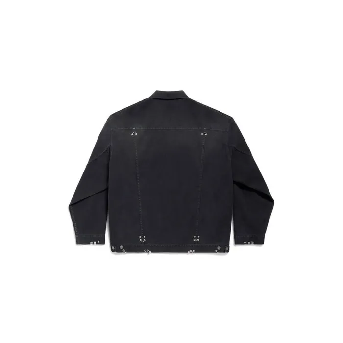 WomenMen Coats and Jackets Balenciaga Pierced Jacket In Black