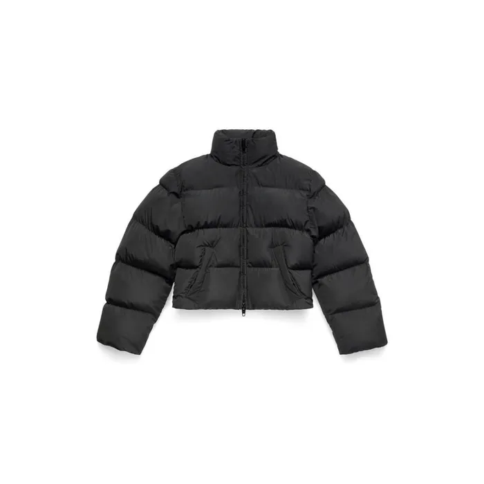 WomenMen Coats and Jackets Balenciaga Shrunk Puffer In Black