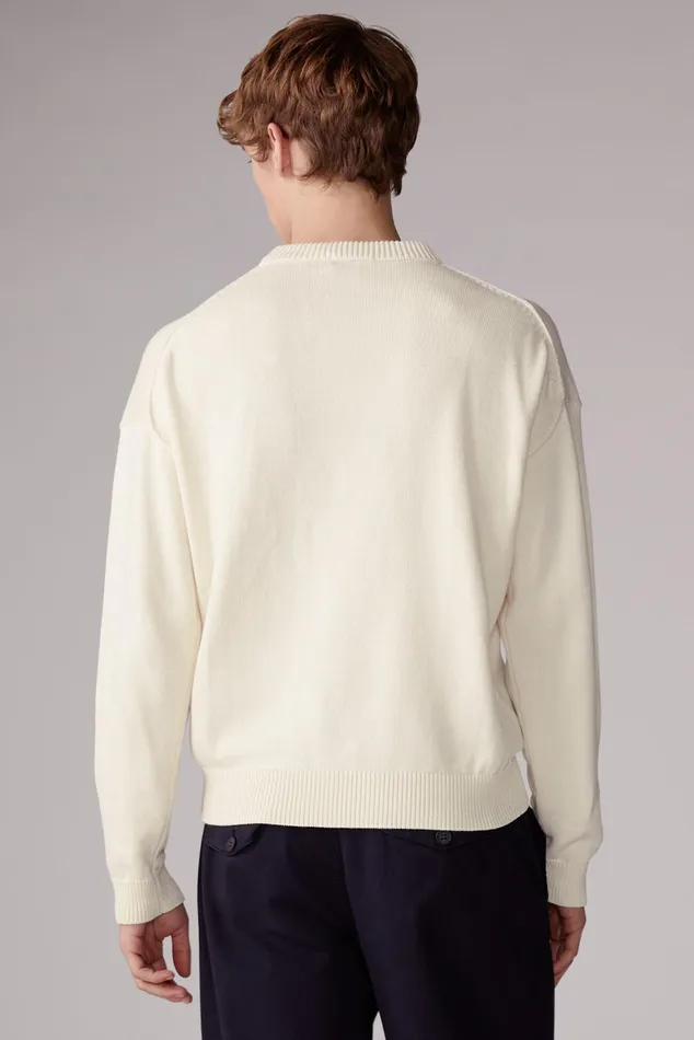 WomenMen Fiorucci Sweatshirts and Hoodies Unisex Milano Angels Knit Jumper Cream WomenMen Fiorucci Sweatshirts and Hoodies Unisex Milano Angels Knit Jumper Cream