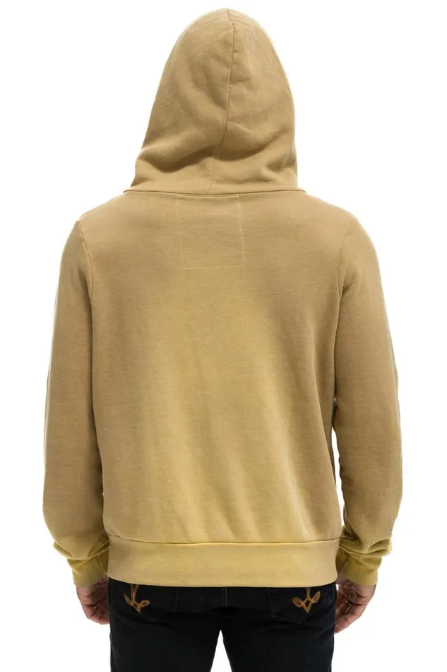 WomenMen Hoodies Aviator Nation 5 Stripe Hoodie 8211 Faded Tan