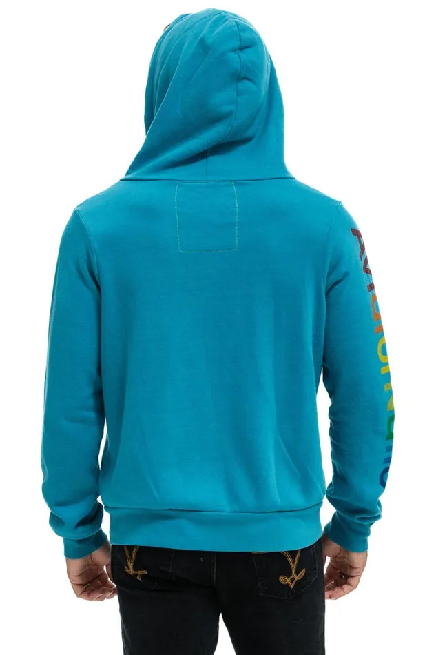 WomenMen Hoodies Aviator Nation Aspen Hoodie 8211 Teal