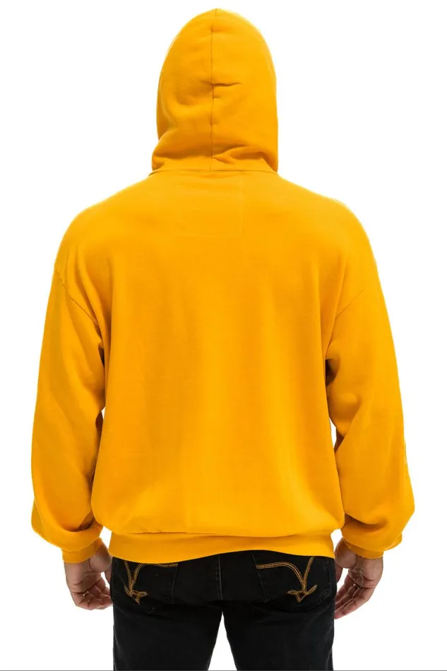 WomenMen Hoodies Aviator Nation Aspen Relaxed Pullover Hoodie 8211 Gold
