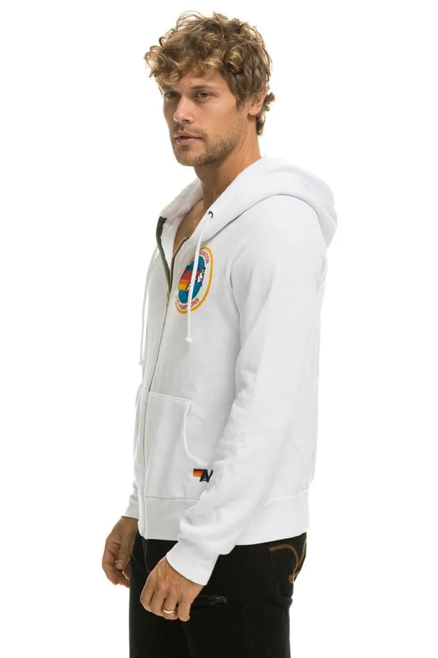 WomenMen Hoodies Aviator Nation Hamptons Hoodie 8211 White