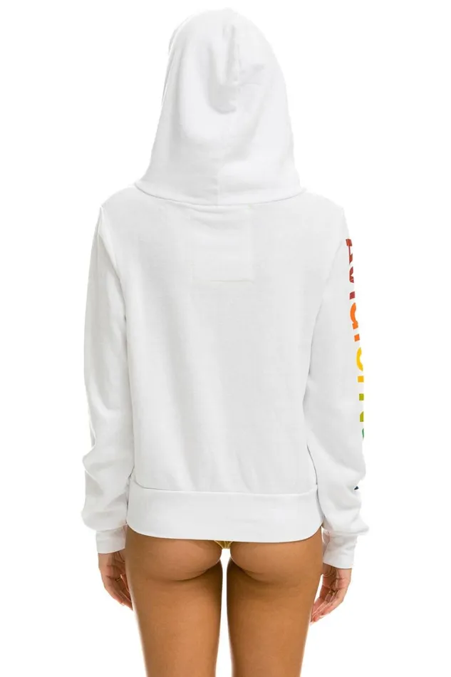WomenMen Hoodies Aviator Nation Hamptons Hoodie 8211 White