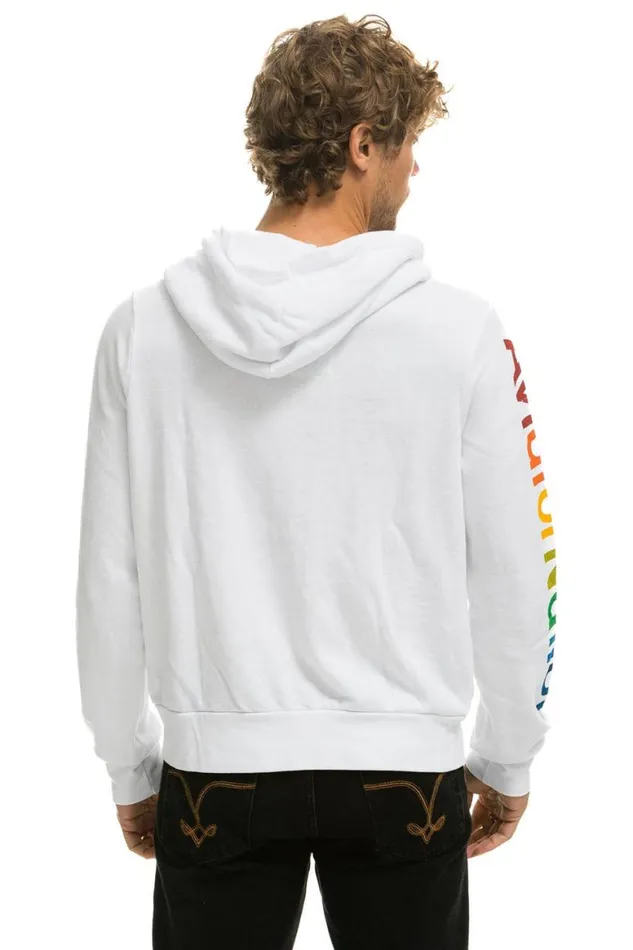 WomenMen Hoodies Aviator Nation Hamptons Hoodie 8211 White