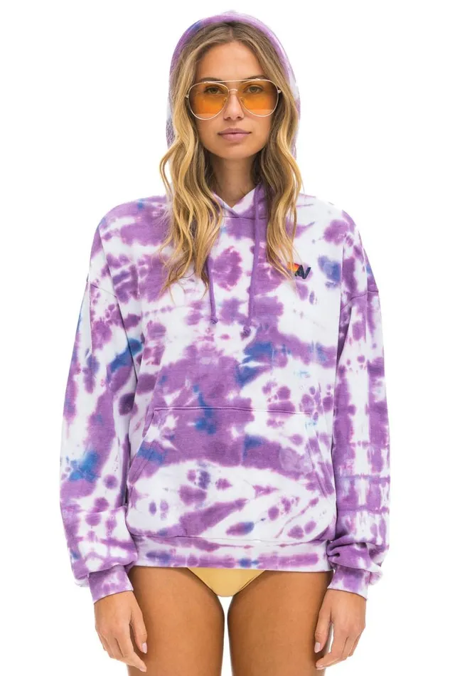 WomenMen Hoodies Aviator Nation Hand Dyed Pullover Hoodie Relaxed 8211 Tie Dye Magenta WomenMen Hoodies Aviator Nation Hand Dyed Pullover Hoodie Relaxed 8211 Tie Dye Magenta