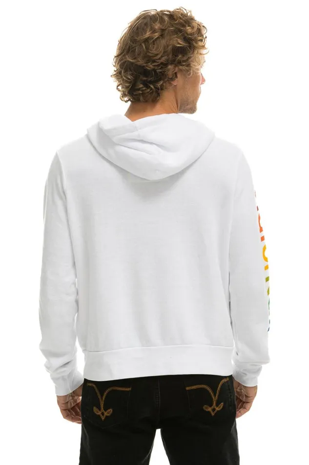 WomenMen Hoodies Aviator Nation Hoodie 8211 White