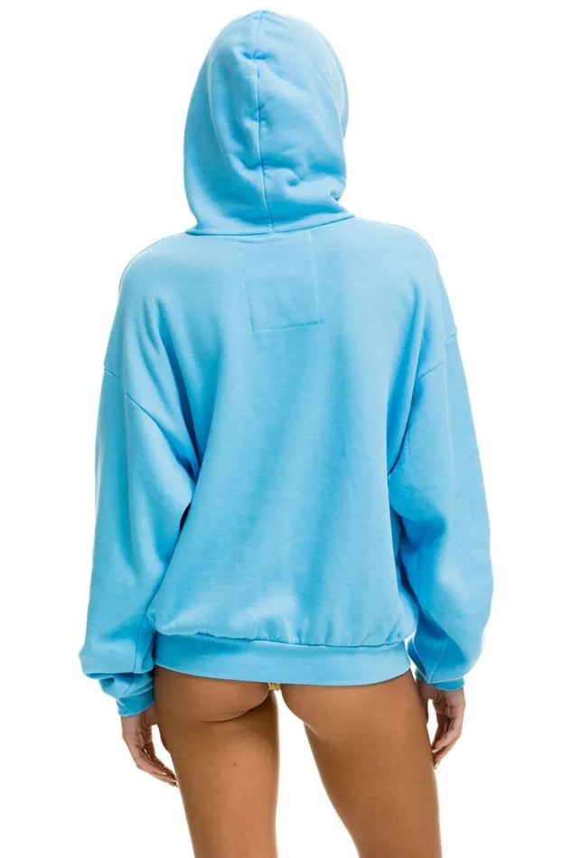 WomenMen Hoodies Aviator Nation Logo Pullover Relaxed Hoodie 8211 Sky