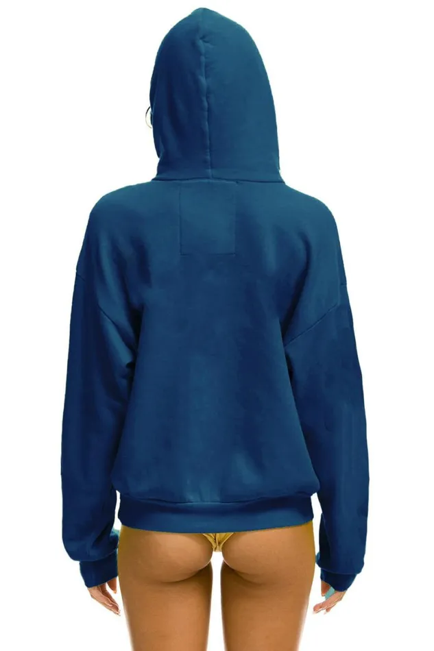 WomenMen Hoodies Aviator Nation New York City Relaxed Pullover Hoodie 8211 Royal