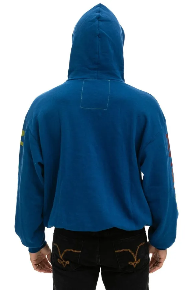 WomenMen Hoodies Aviator Nation New York City Relaxed Pullover Hoodie 8211 Royal
