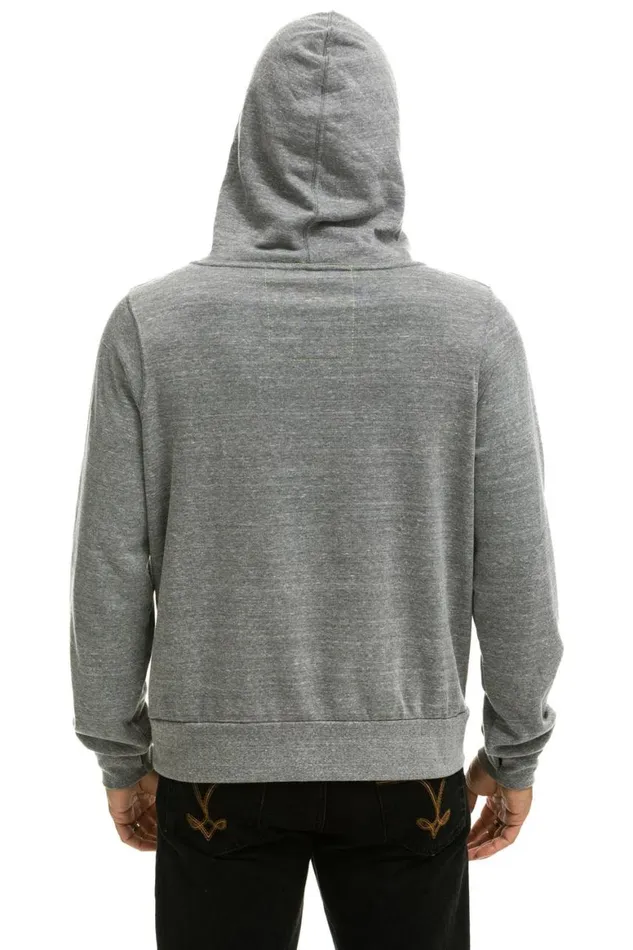 WomenMen Hoodies Aviator Nation Ninja Pullover Hoodie 8211 Heather Grey