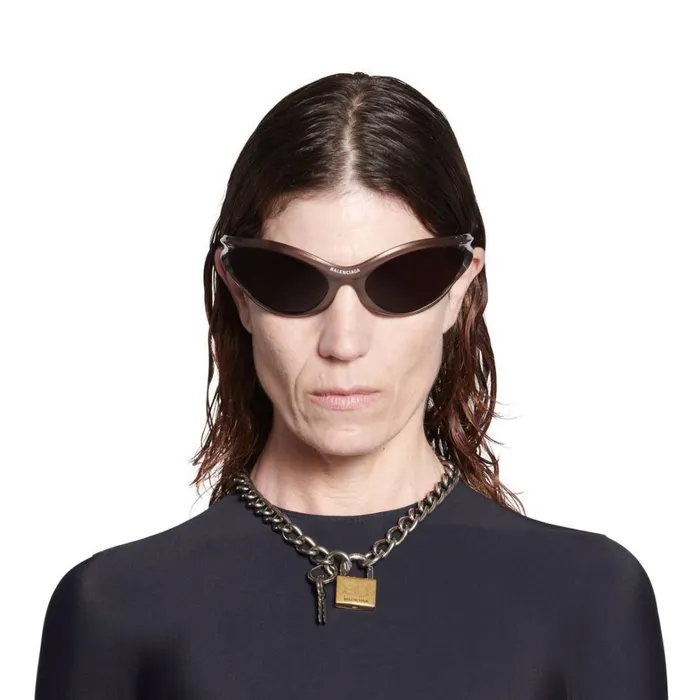 WomenMen Jewellery Balenciaga Locker Necklace In Antique Silver