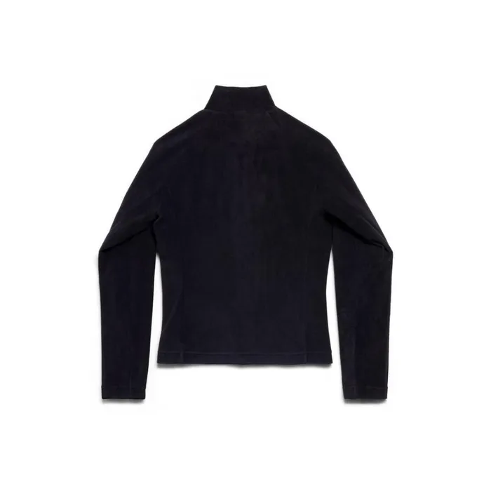WomenMen Ski Balenciaga Skiwear 8211 3b Sports Icon Zipup Jacket In Black