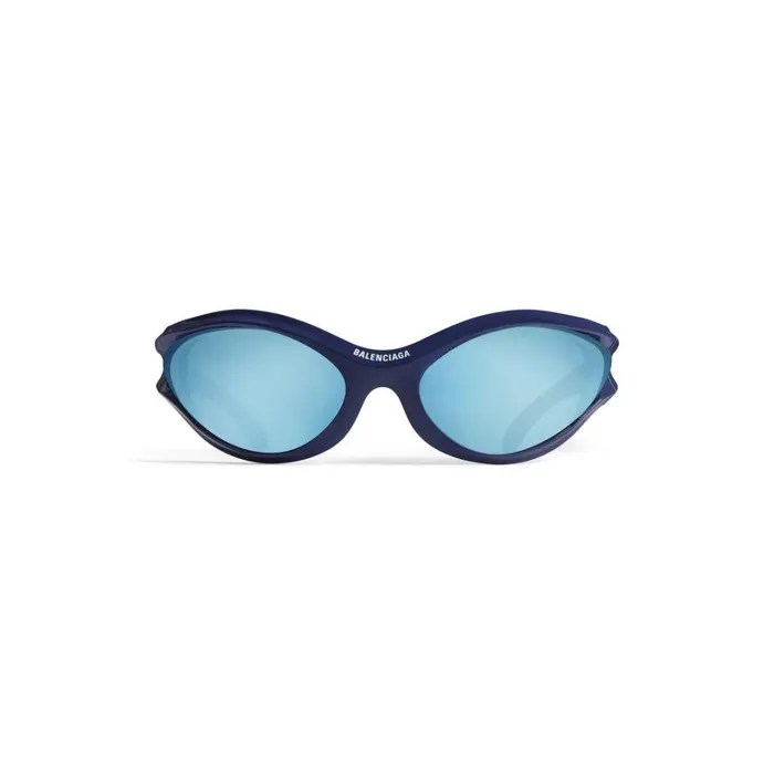 WomenMen Sunglasses Balenciaga Dynamo Round Sunglasses In Blue