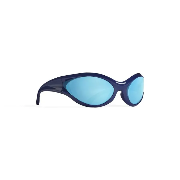 WomenMen Sunglasses Balenciaga Dynamo Round Sunglasses In Blue