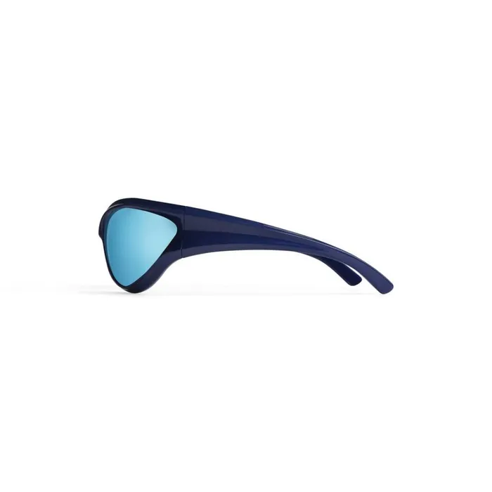 WomenMen Sunglasses Balenciaga Dynamo Round Sunglasses In Blue