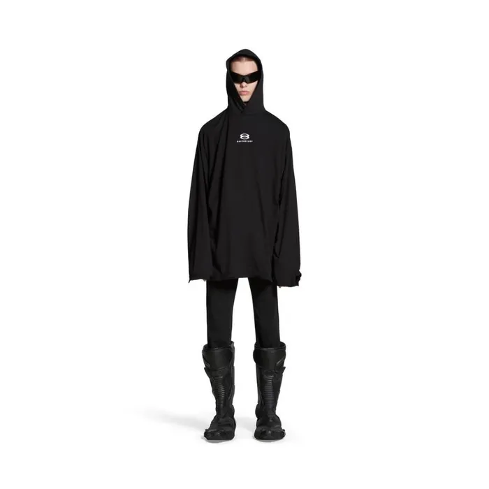 WomenMen Tshirts Balenciaga Unity Sports Icon Deconstructed Long Sleeve Tshirt Oversized In Blackwhite WomenMen Tshirts Balenciaga Unity Sports Icon Deconstructed Long Sleeve Tshirt Oversized In Blackwhite