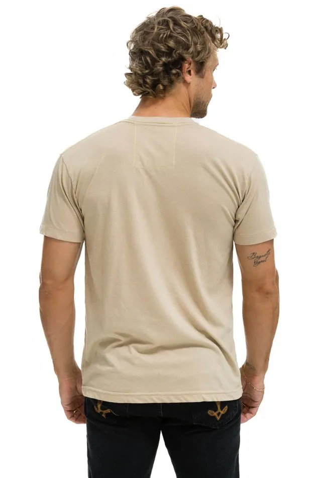 WomenMen Tees Aviator Nation Logo Tee 8211 Sand