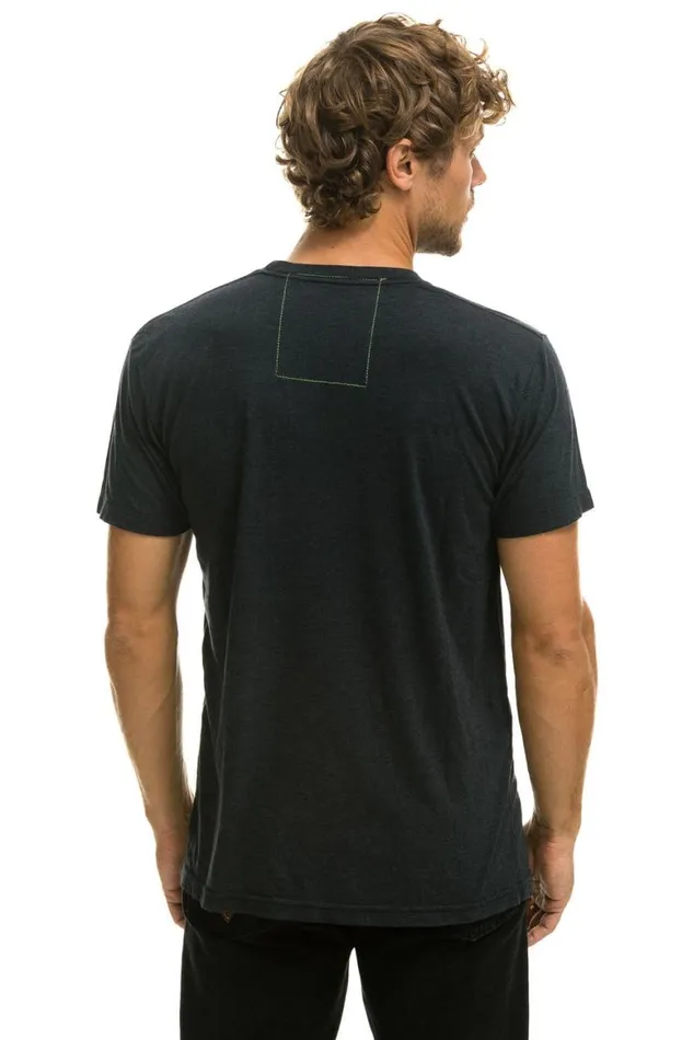 WomenMen Tees Aviator Nation Signature New York City Tee 8211 Charcoal