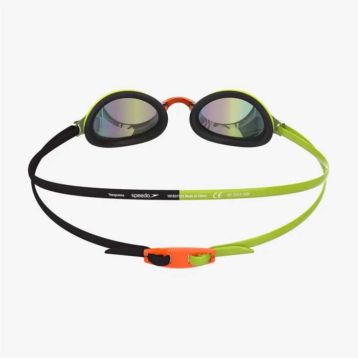 WomenMen Triathlon and Open Water Speedo Adult Vengeance Mirror Goggles GreenOrange WomenMen Triathlon and Open Water Speedo Adult Vengeance Mirror Goggles GreenOrange