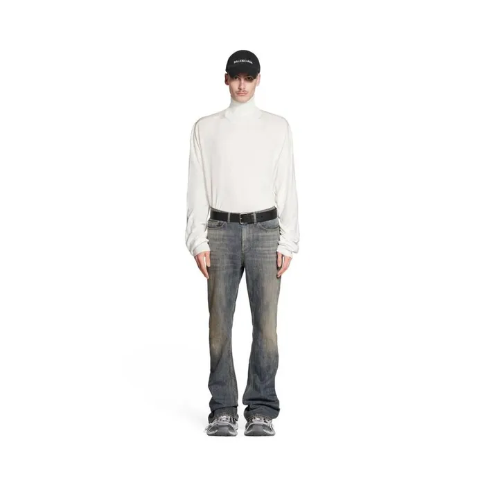 WomenMen Trousers Balenciaga Bootcut Trousers In Light Blue