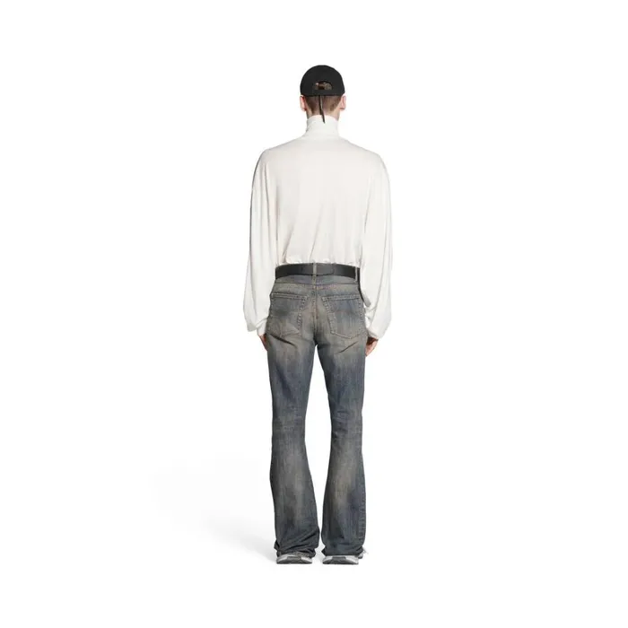 WomenMen Trousers Balenciaga Bootcut Trousers In Light Blue