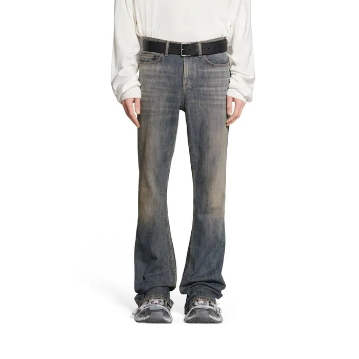 WomenMen Trousers Balenciaga Bootcut Trousers In Light Blue