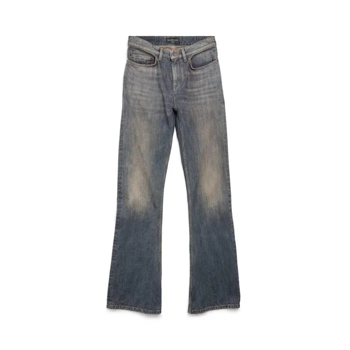 WomenMen Trousers Balenciaga Bootcut Trousers In Light Blue